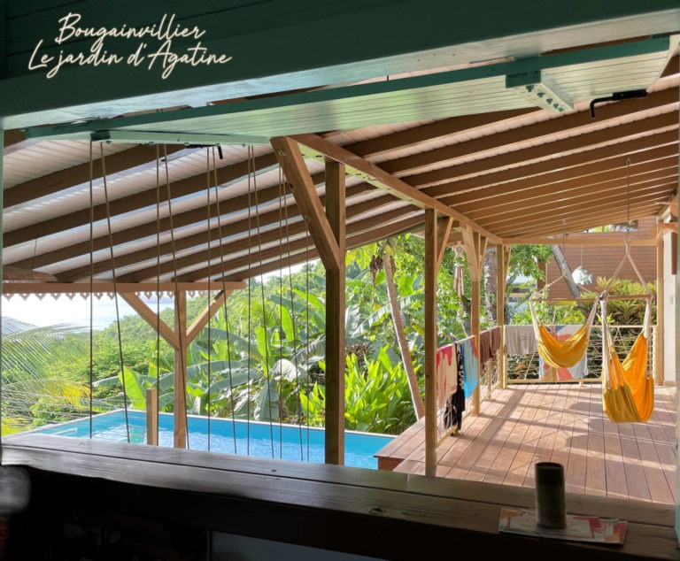 Jardin d'Agatine - Villa Bougainvillier - terrasse piscine
