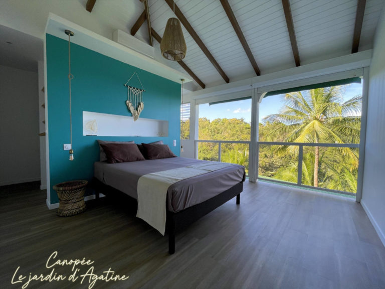 Jardin d'Agatine - Villa Canopée - chambre climatisée