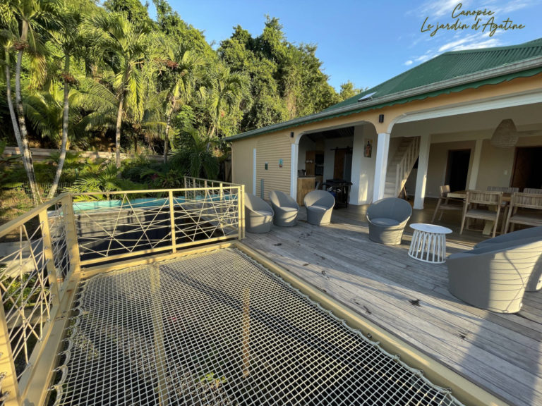 Jardin d'Agatine - Villa Canopée - terrasse jardin