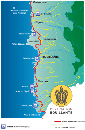 cartes sources chaudes de Bouillante