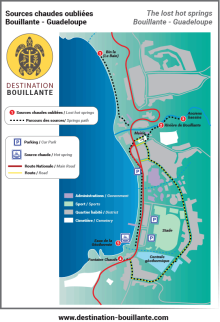 Carte des Sources chaudes oubliées de Bouillante
