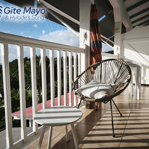 Terrasse privative vue mer et montagne