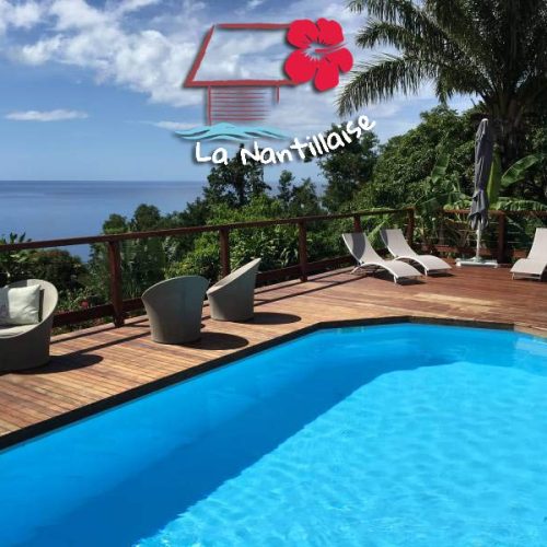 Gite La Nantillaise - Piscine vue mer