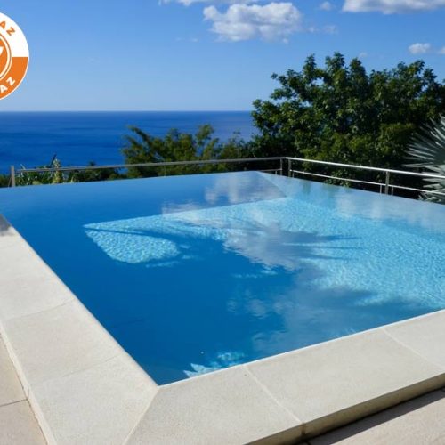 Kokokaz - Piscine vue mer des Caraïbes