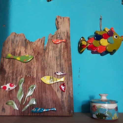 Céramiques Poissons - Sous les manguiers